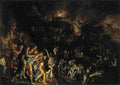 Burning of Troy Art A4 Photo Print
