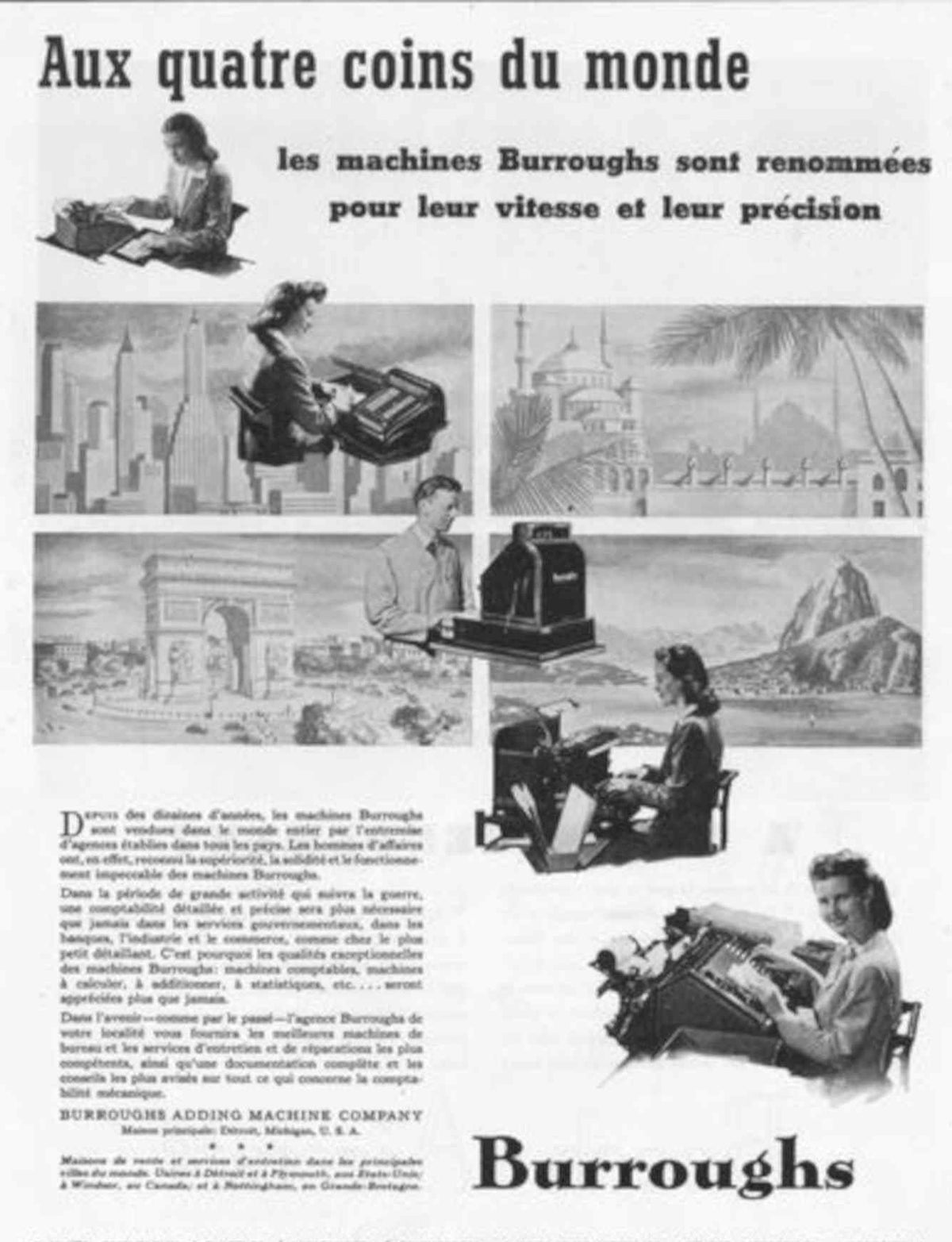 Burroughs Adding Machines Vintage Retro Advert Poster A4 Photo Print