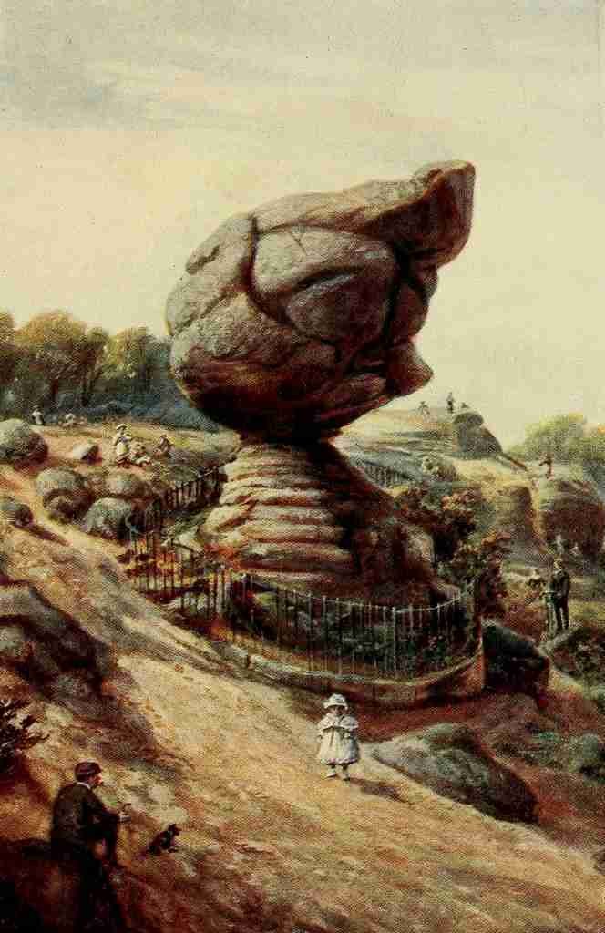 Burton FW English Homes & Villages 1909 The Toad Rock Tunbridge Wells A4 Photo Print