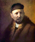 Bust Of An Old Man With A Cap Rembrandt A4 Photo Print