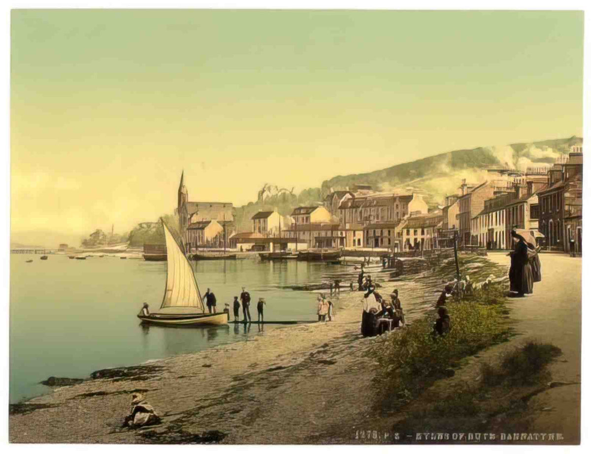 Buteshire Bannatyne Kyles of Bute Vintage A4 Photo Print