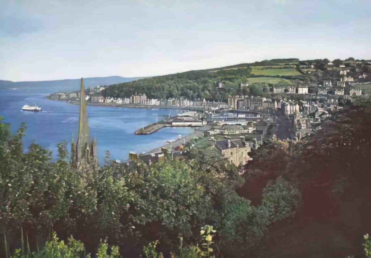 Buteshire Isle of Bute Rothesay Bay Vintage A4 Photo Print