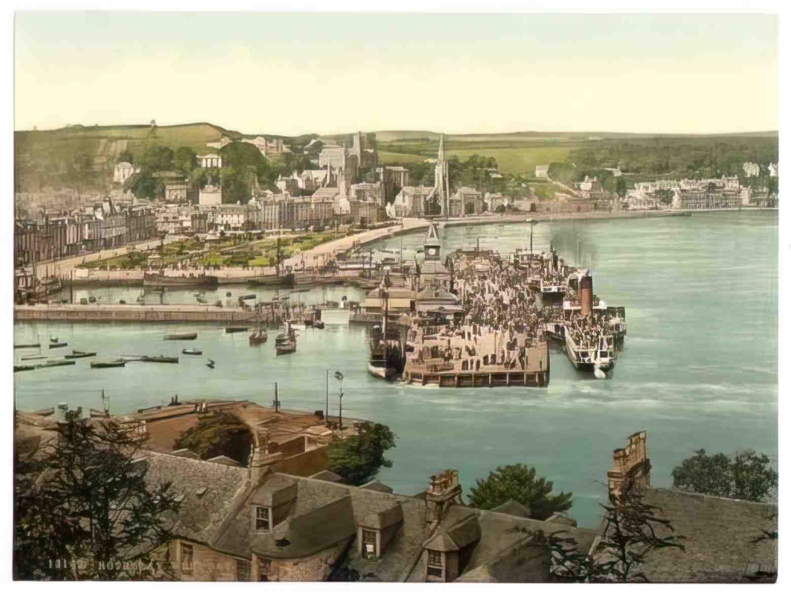 Buteshire Rothesay West Bay Vintage A4 Photo Print