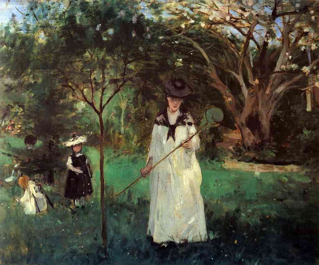 Butterfly Hunting Morisot A4 Photo Print