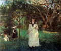 Butterfly hunting by Morisot A4 Photo Print