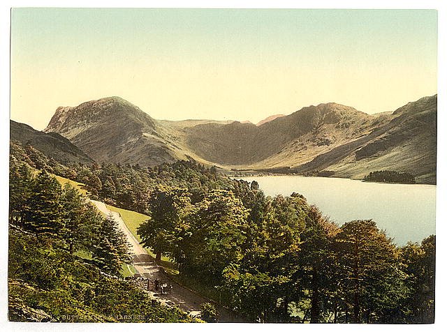 Buttermere and Hasness Lake District Vintage A4 Photo Print