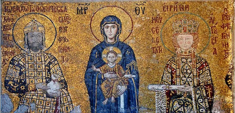 Byzantine Mosaics comnenus mosaics hagia sophia A4 Photo Print