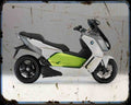 C Evolution 4 A4 Photo Print Motorbike Vintage Aged