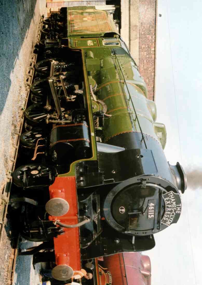 C MR Steam Train 46115 Thames Clyde Express Carnforth 2008 A4 Photo Print