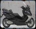 C650Gt 12 5 A4 Photo Print Motorbike Vintage Aged