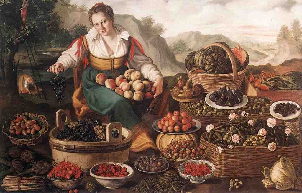 CAMPI Vincenzo The Fruit Seller Art A4 Photo Print