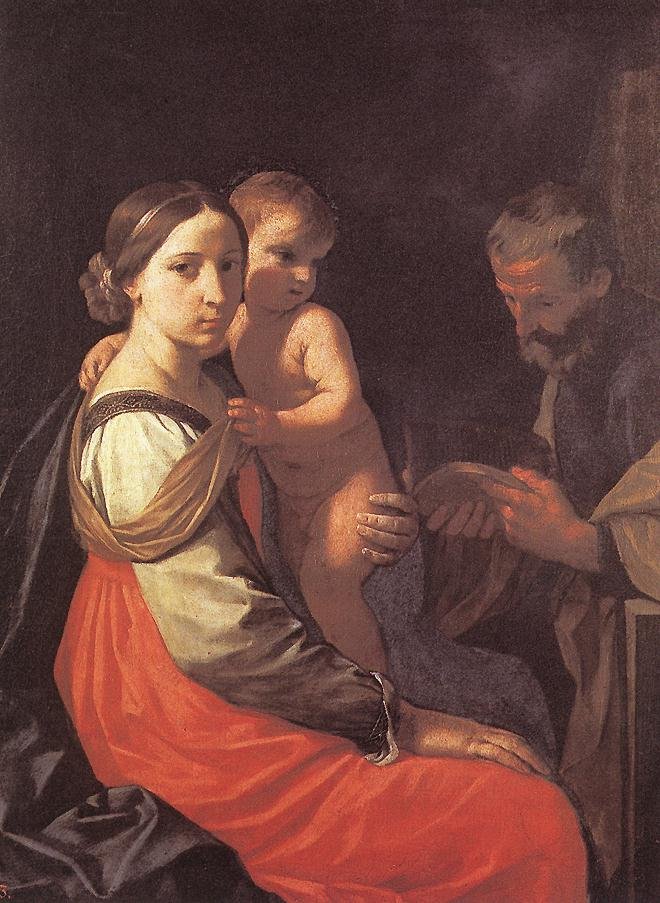 CANTARINI Simone Holy Family Art A4 Photo Print UK