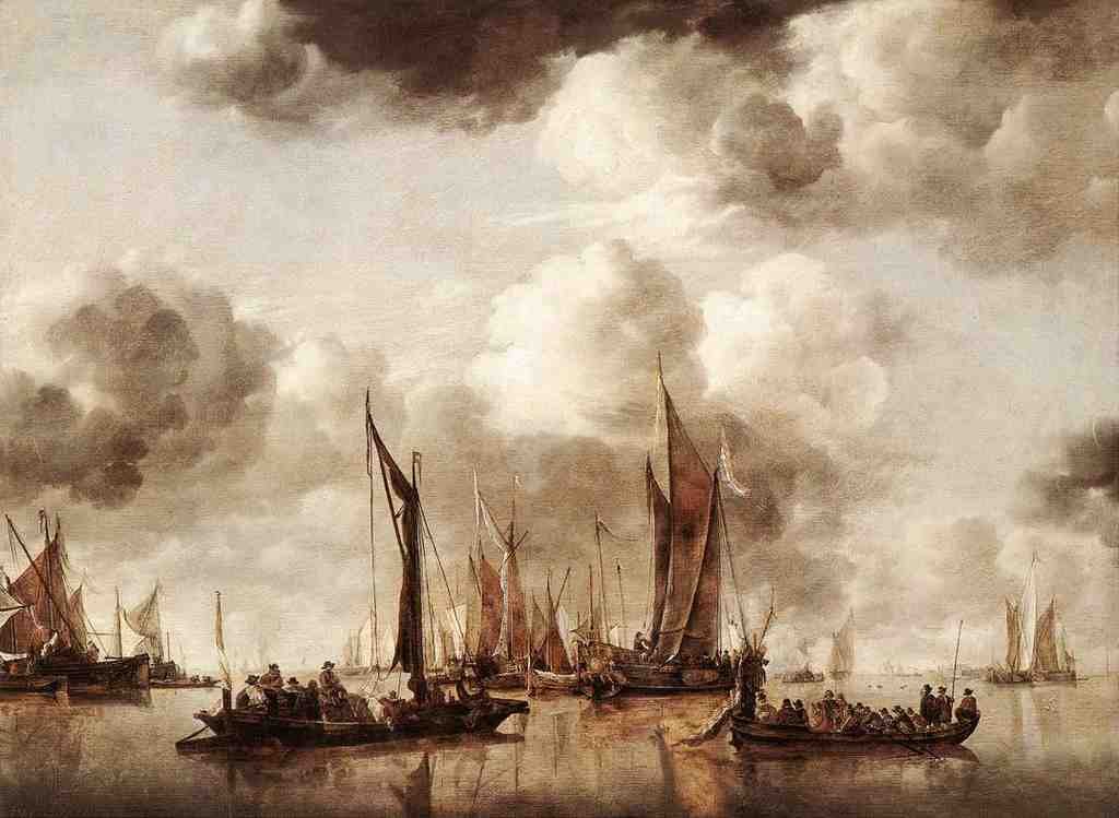 CAPELLE Jan van de Dutch Yacht Firing A Salvo Art A4 Photo Print