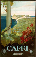 CAPRI Vintage Advert A4 Photo Print