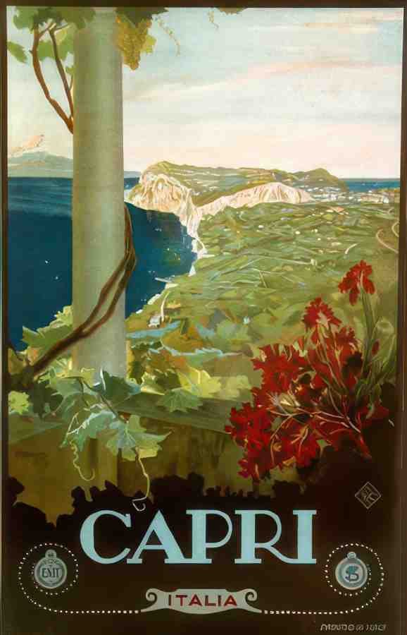 CAPRI Vintage Advert A4 Photo Print