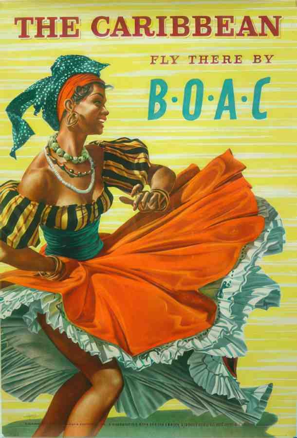 CARIBBEAN Vintage Advert A4 Photo Print