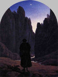 CARUS Carl Gustav Pilgrim In A Rocky Valley Art A4 Photo Print