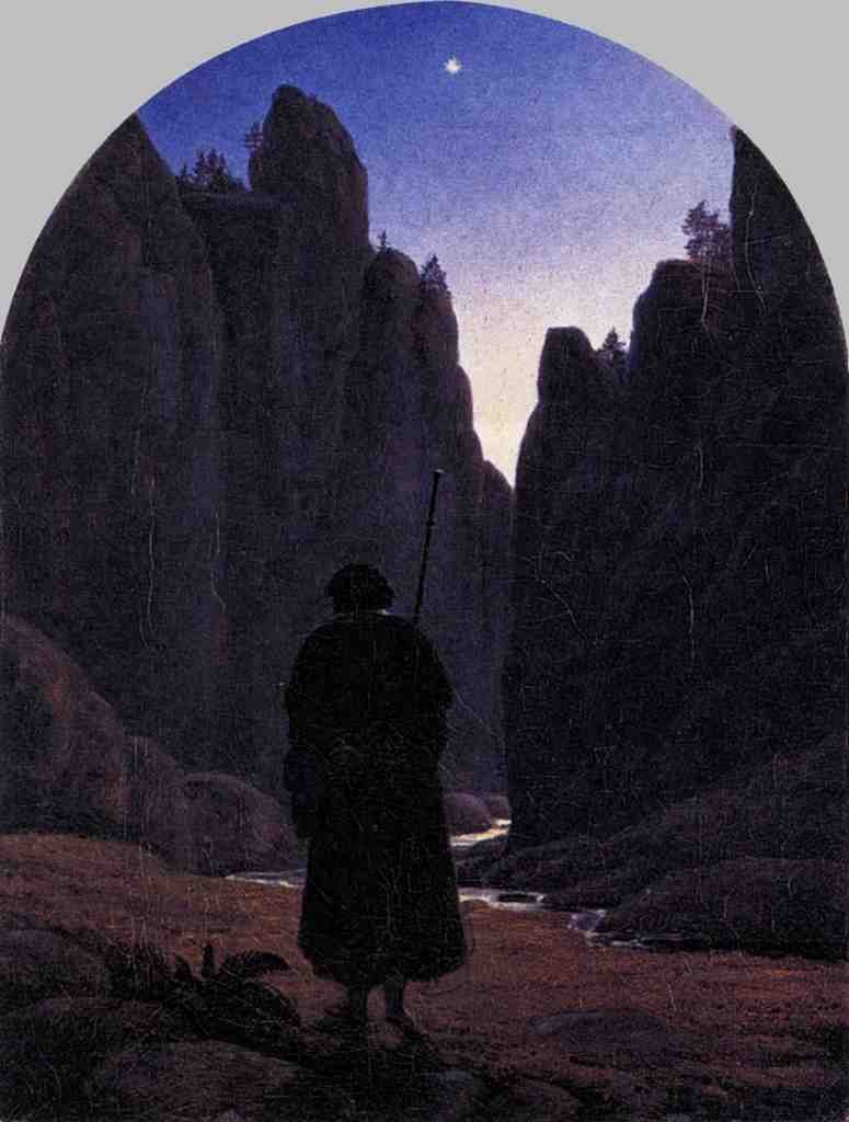 CARUS Carl Gustav Pilgrim In A Rocky Valley Art A4 Photo Print