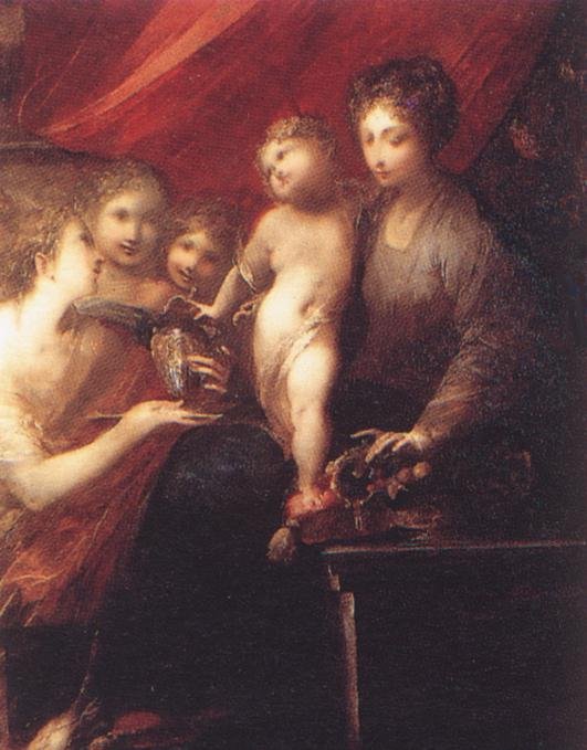 CASTELLO Valerio The Virgin Of The Compote Dish Art A4 Photo Print
