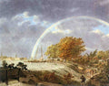 CATS Jacob Autumn Landscape With Rainbow Art A4 Photo Print