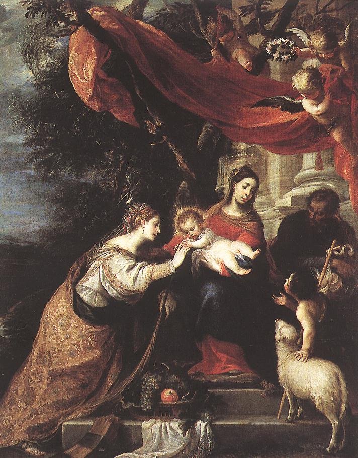 CEREZO Mateo The Mystic Marriage Of St Catherine Art A4 Photo Print