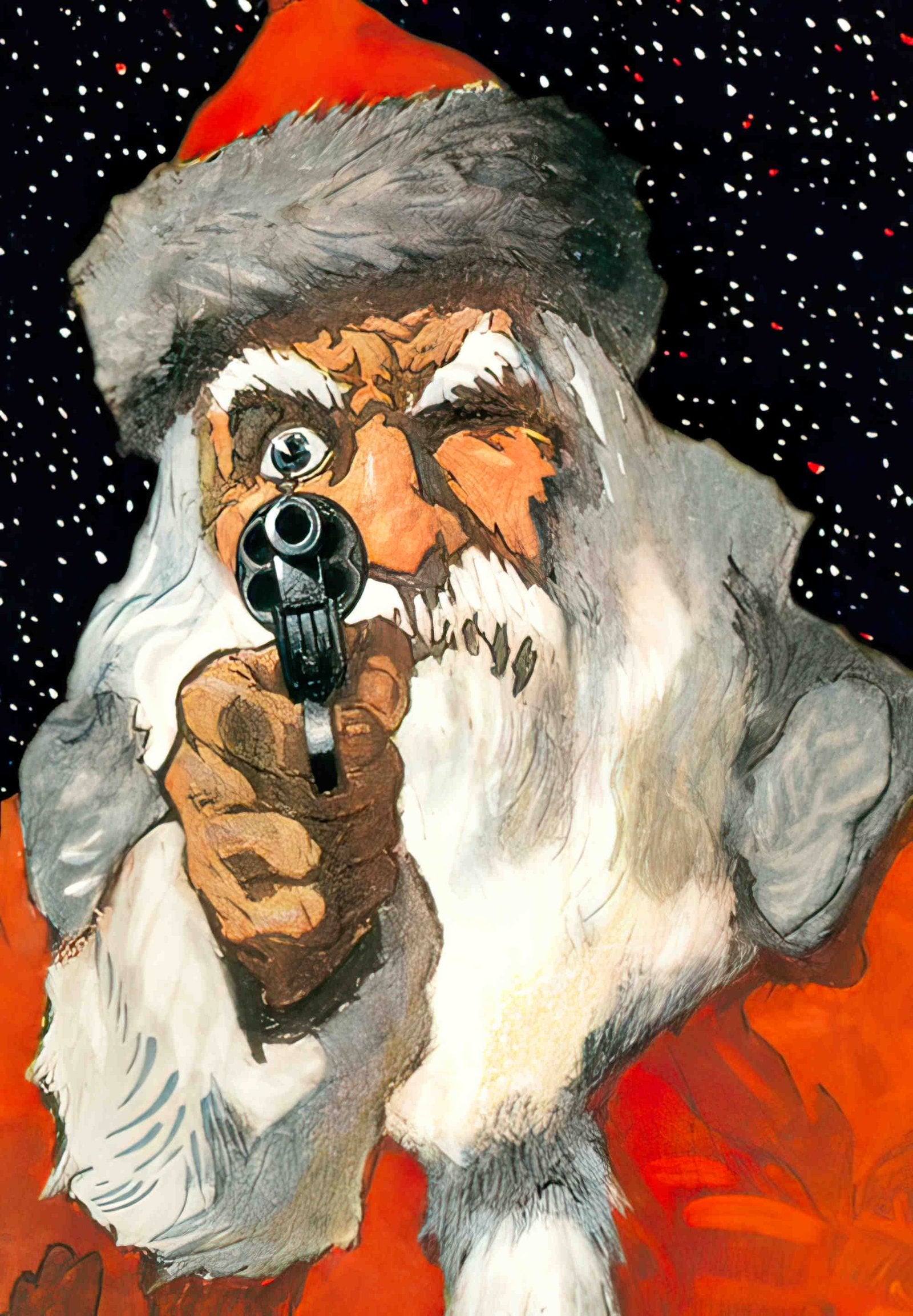 CGC018 santa gun 2 Advert A4 Photo Print