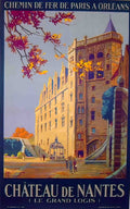 CHATEAU DE NANTES Advert A4 Photo Print