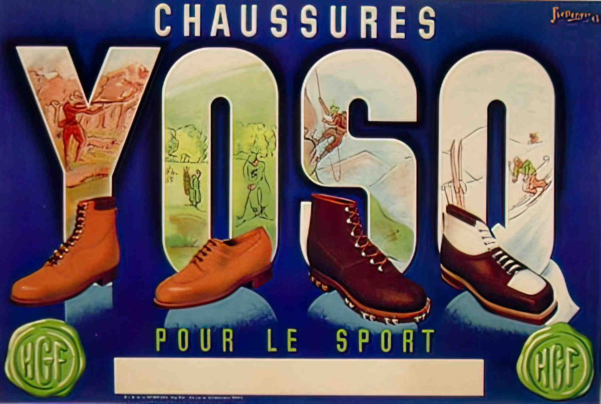 CHAUSSURES YOSO Advert A4 Photo Print