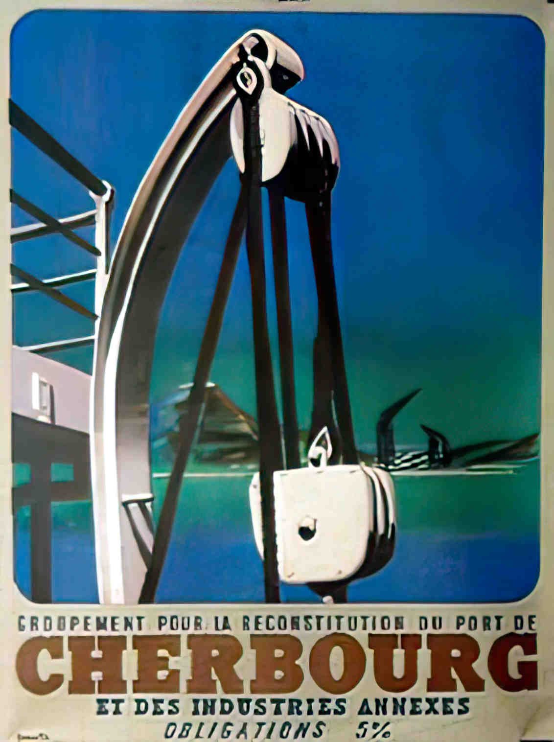 CHERBOURG Advert A4 Photo Print
