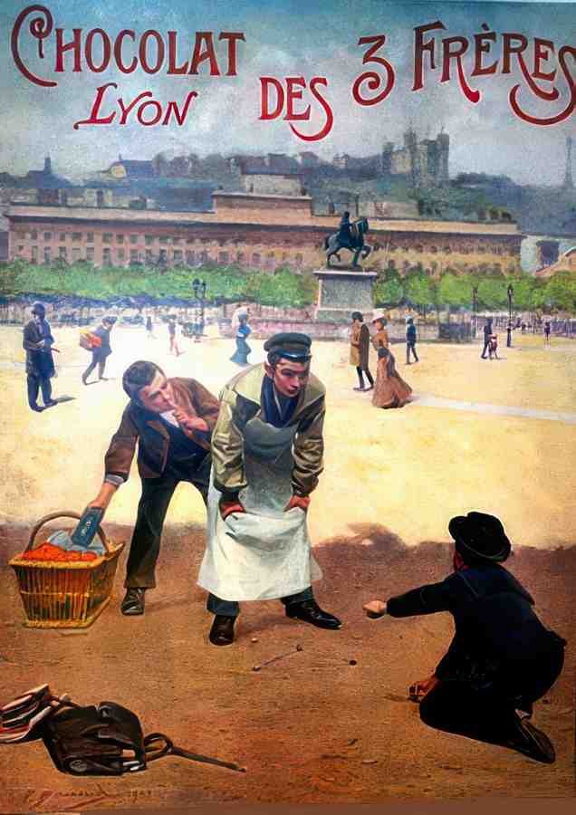 CHOCOLAT 3 FRERES2 Vintage Advert A4 Photo Print