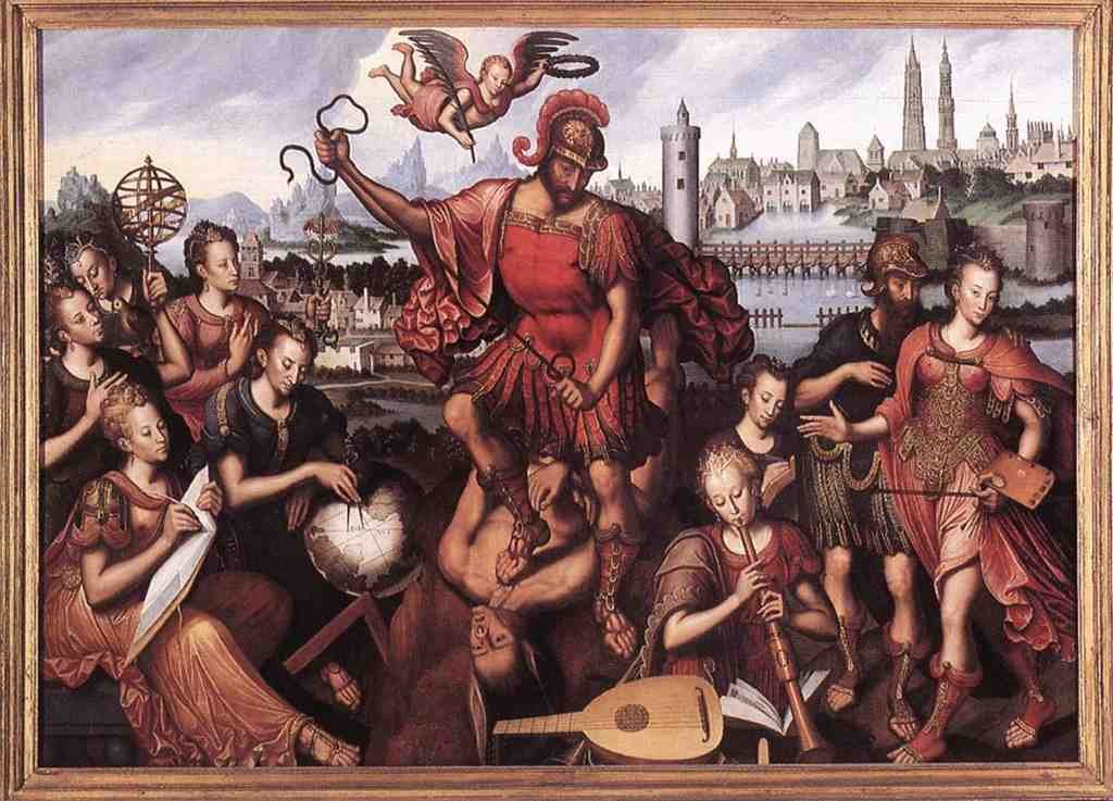 CLAEISSENS Antoon Mars Vanquishing Ignorance Art A4 Photo Print