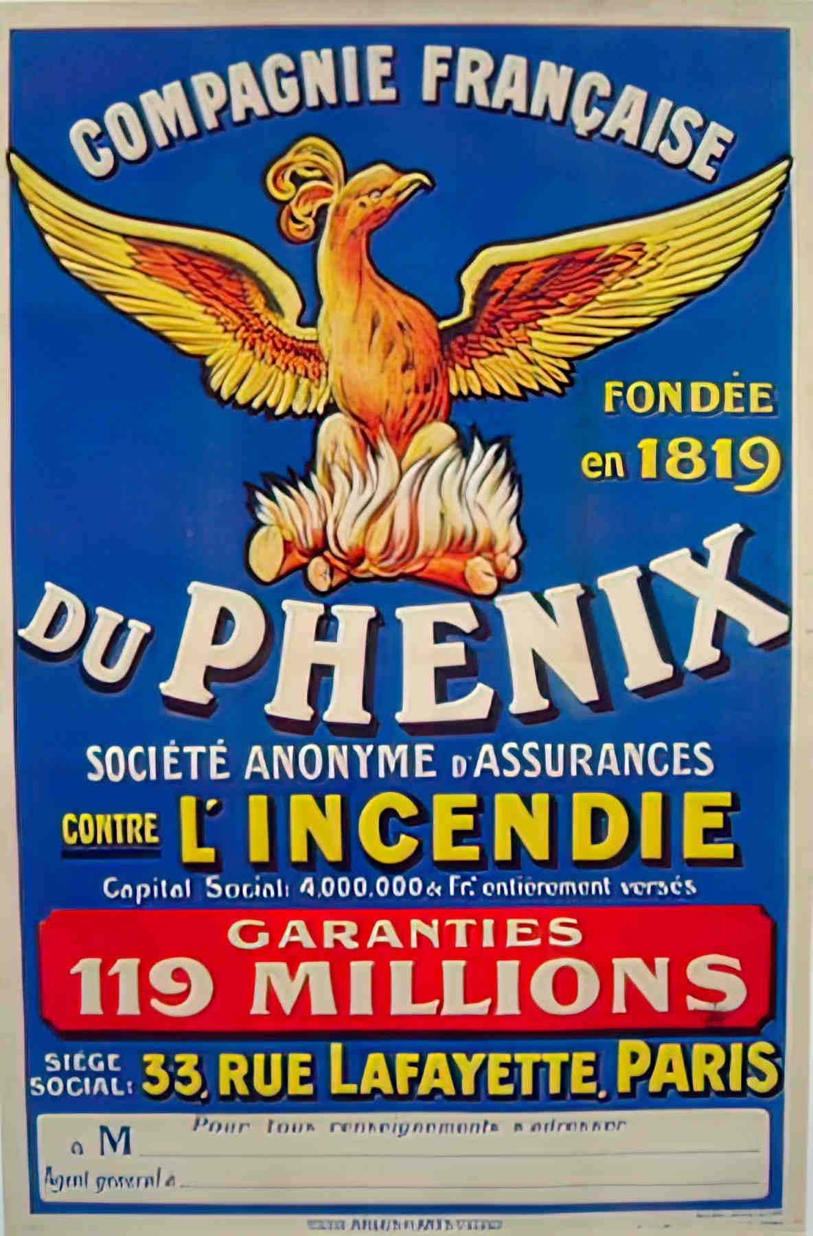 COMPAGNIE DU PHENIX Advert A4 Photo Print