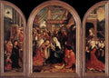 CORNELISZ VAN OOSTSANEN Jacob Triptych Of The Adoration Of The Magi A4 Photo Print