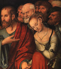 CRANACH Lucas the Younger Christ And The Fallen Woman Art A4 Photo Print