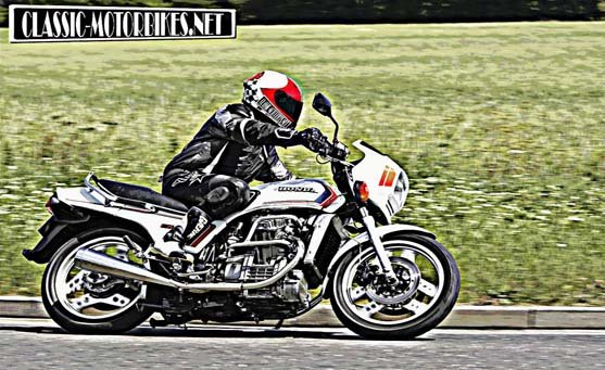 CX500 action 025 motorbike A4 Photo Print