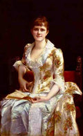 Cabanel Alexander Portrait Of Young Lady A4 Photo Print