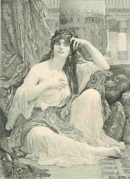Cabanel Alexandre The Sulamite Engraving A4 Photo Print