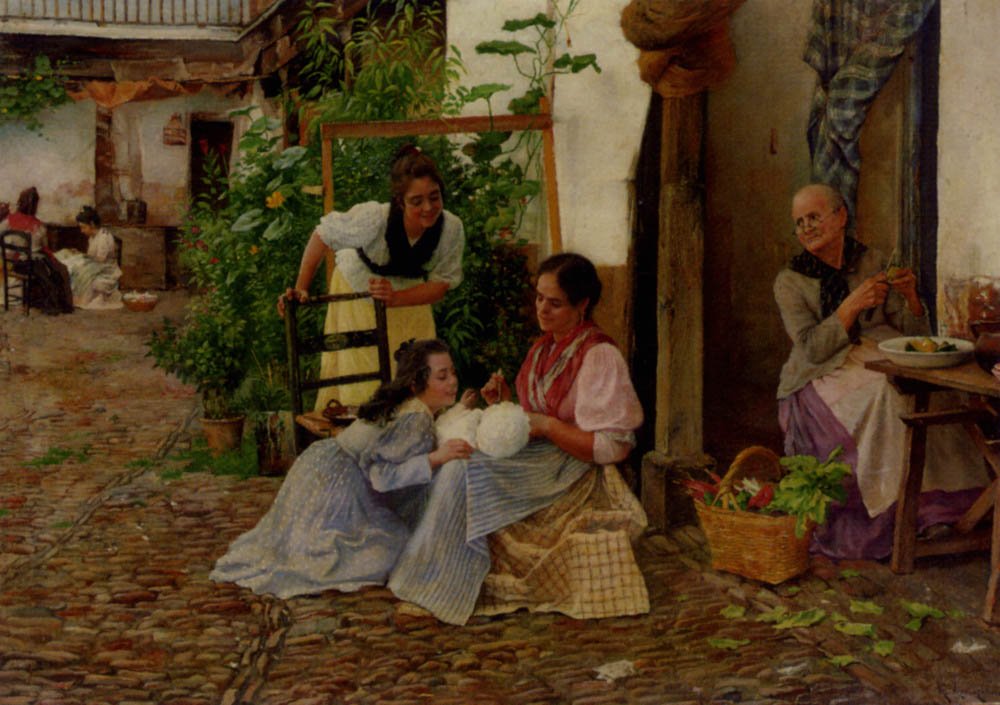 Cabrera Ricardo Lopez Feeding The Baby Art A4 Photo Print UK