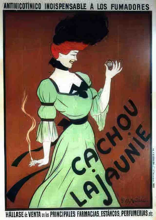 CachouLajauniebyCappiello Vintage Advert A4 Photo Print