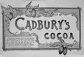 Cadburys Chocolate 1880S advert A4 Photo Print