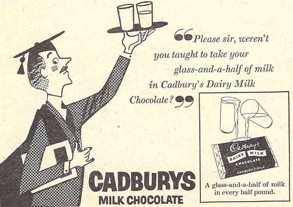 Cadburys Chocolate 1950S Vintage Advert A4 Photo Print
