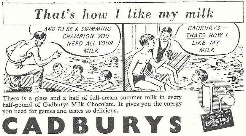 Cadburys Chocolate Afvert 1940S Vintage Advert A4 Photo Print