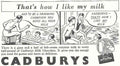 Cadburys Chocolate Afvert 1940S advert A4 Photo Print