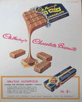 Cadburys Chocolate Biscuits 1950S Orange advert A4 Photo Print