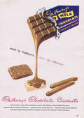Cadburys Chocolate Biscuits Colour advert A4 Photo Print