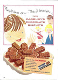 Cadburys Chocolate Biscuits Kids advert A4 Photo Print