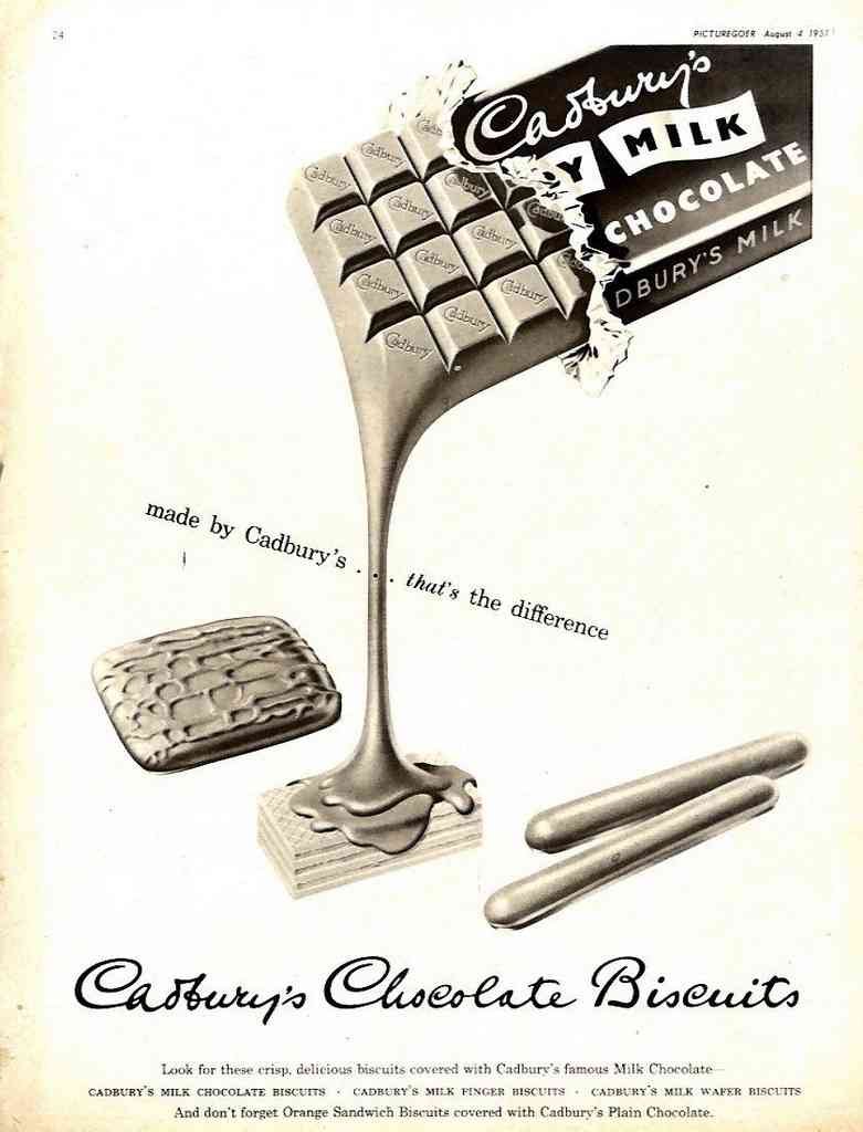 Cadburys Chocolate Biscuits Vintage Advert A4 Photo Print