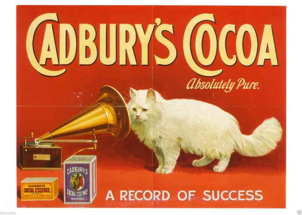 Cadburys Chocolate Cat Vintage Advert A4 Photo Print