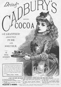 Cadburys Chocolate Cocoa Bw advert A4 Photo Print
