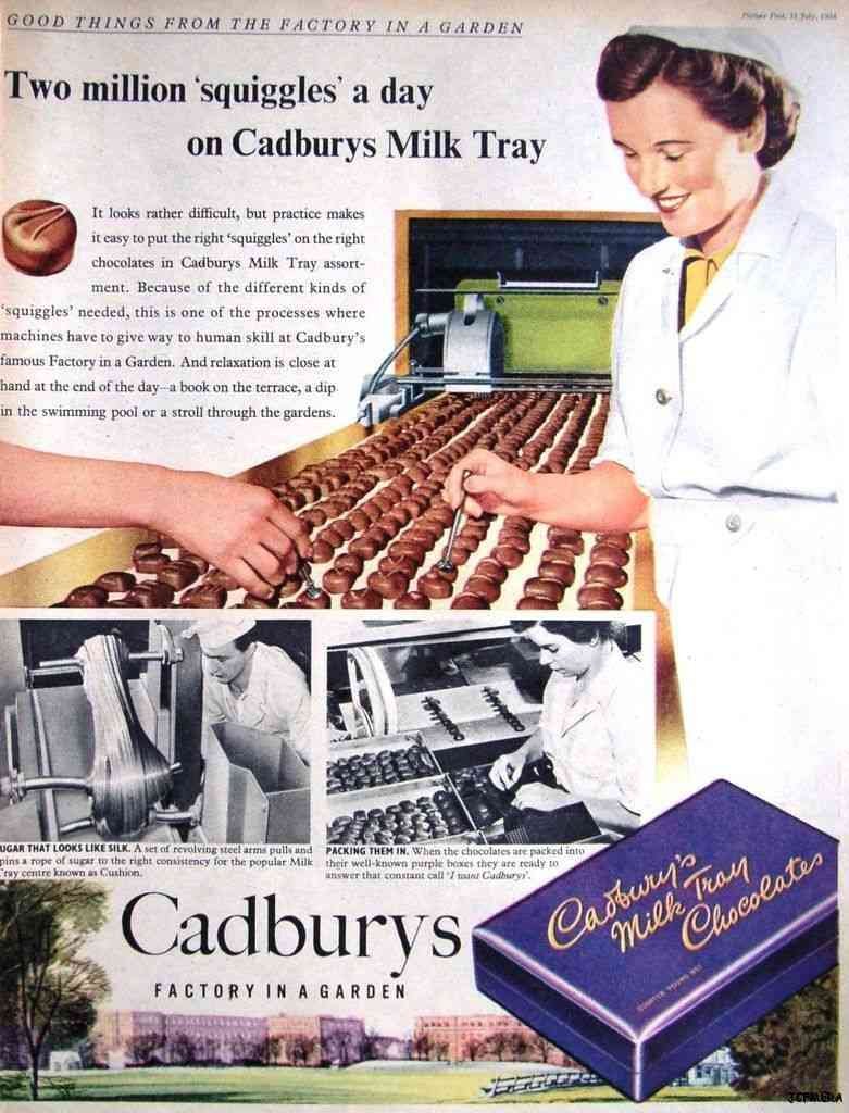 Cadburys Chocolate Milk Tray 1950S Vintage Advert A4 Photo Print